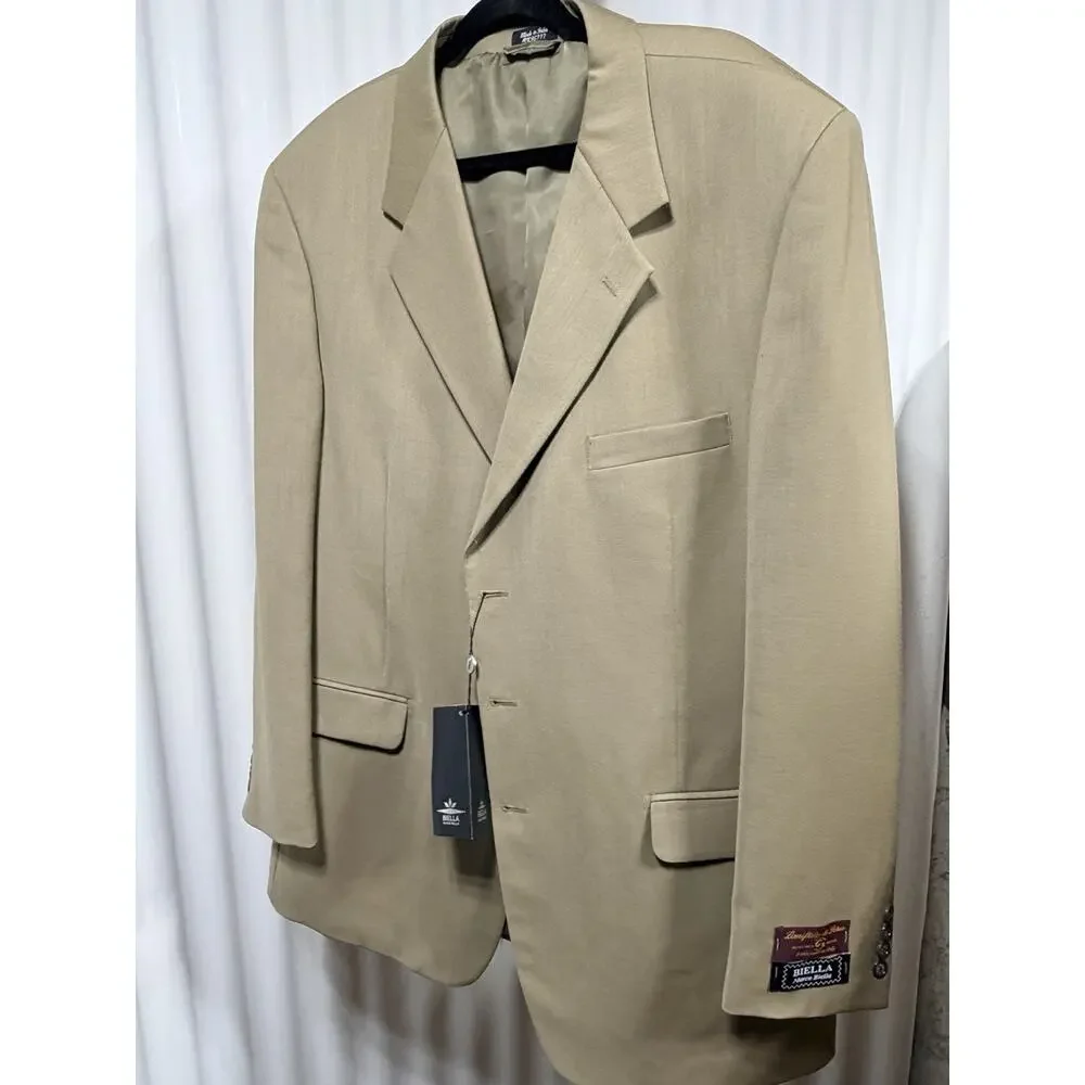 Marco Biella Pure Wool Blazer Jacket 48L Super 100 Merino NWT Corporate Dropout